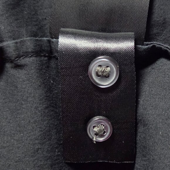 H&M Women’s Black Long Sleeve Button-Up Shirt – Size 8 - Picture 4 of 5